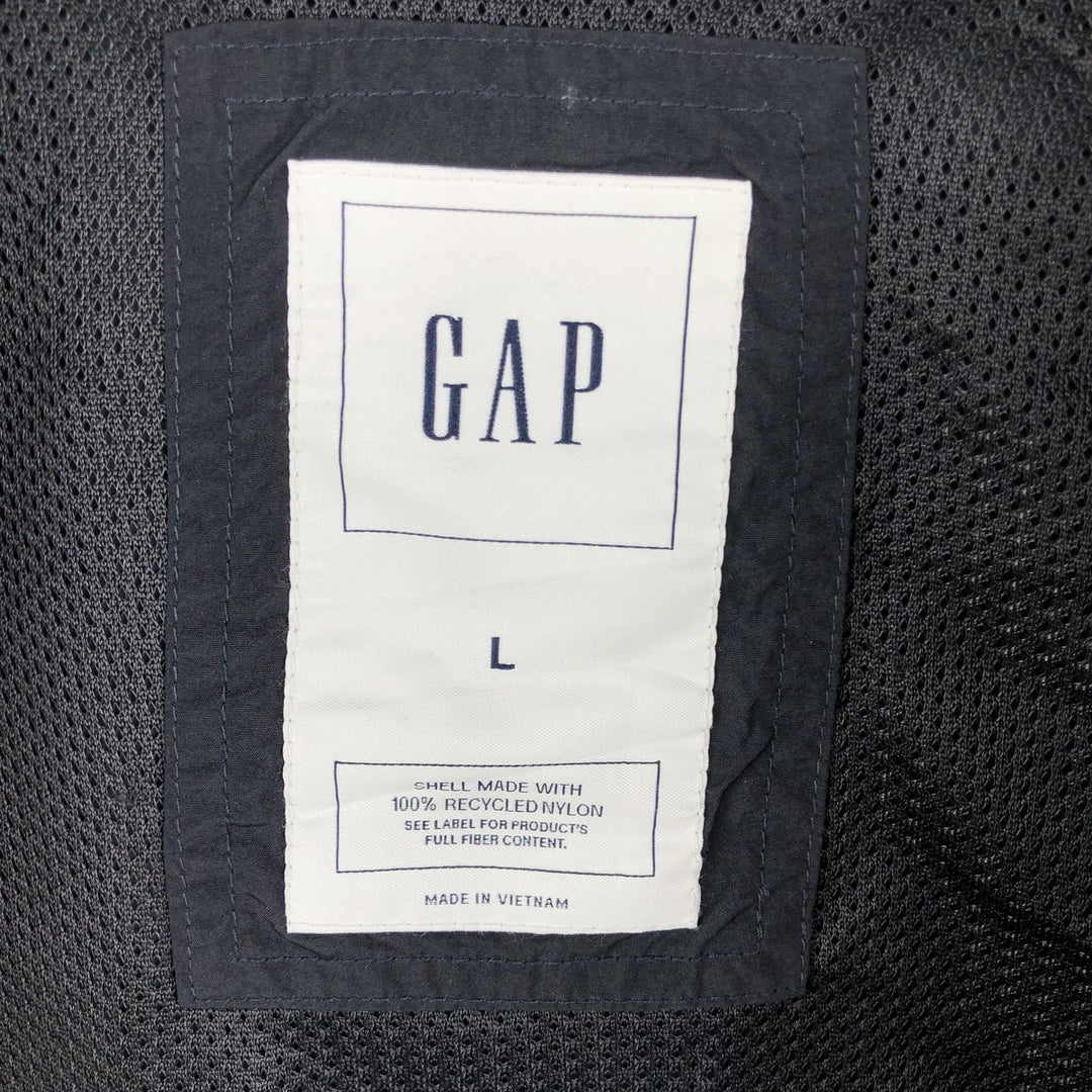 GAP Coach Jacket, Men's Size L (approx.) Recycled nylon navy blue type Vintage Second Hand