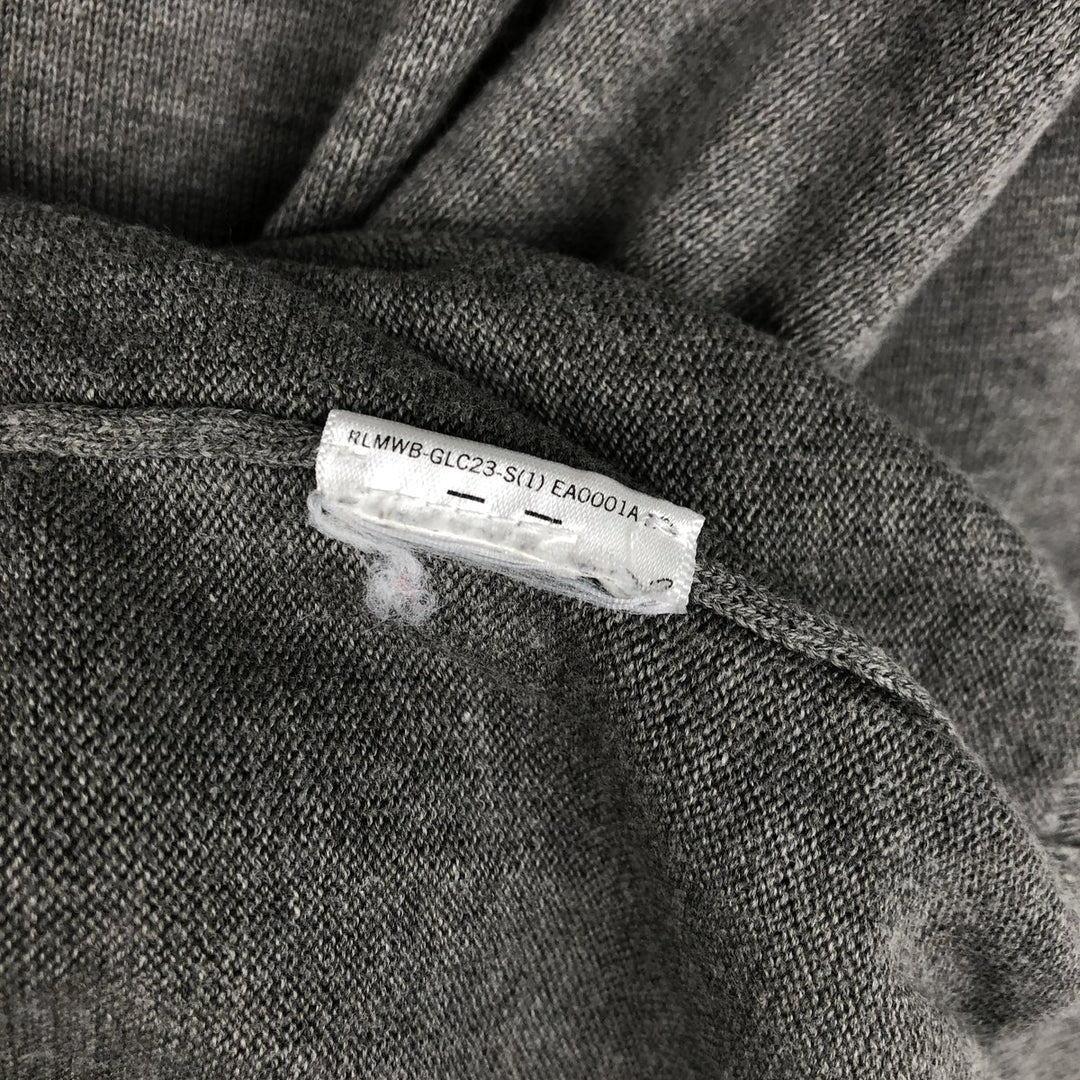 Ralph Lauren POLO RALPH LAUREN V-neck Pima cotton knit sweater, men's size M Pima Cotton gray type Vintage Second Hand