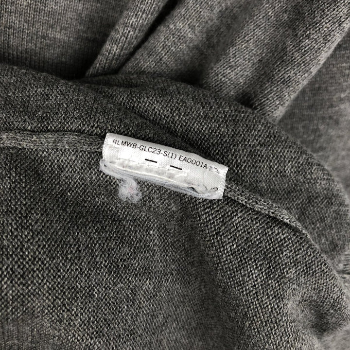 Ralph Lauren POLO RALPH LAUREN V-neck Pima cotton knit sweater, men's size M Pima Cotton gray type Vintage Second Hand