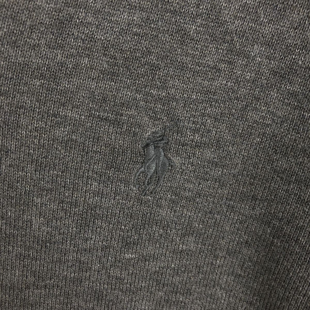 Ralph Lauren POLO RALPH LAUREN V-neck Pima cotton knit sweater, men's size M Pima Cotton gray type Vintage Second Hand