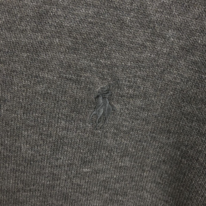 Ralph Lauren POLO RALPH LAUREN V-neck Pima cotton knit sweater, men's size M Pima Cotton gray type Vintage Second Hand