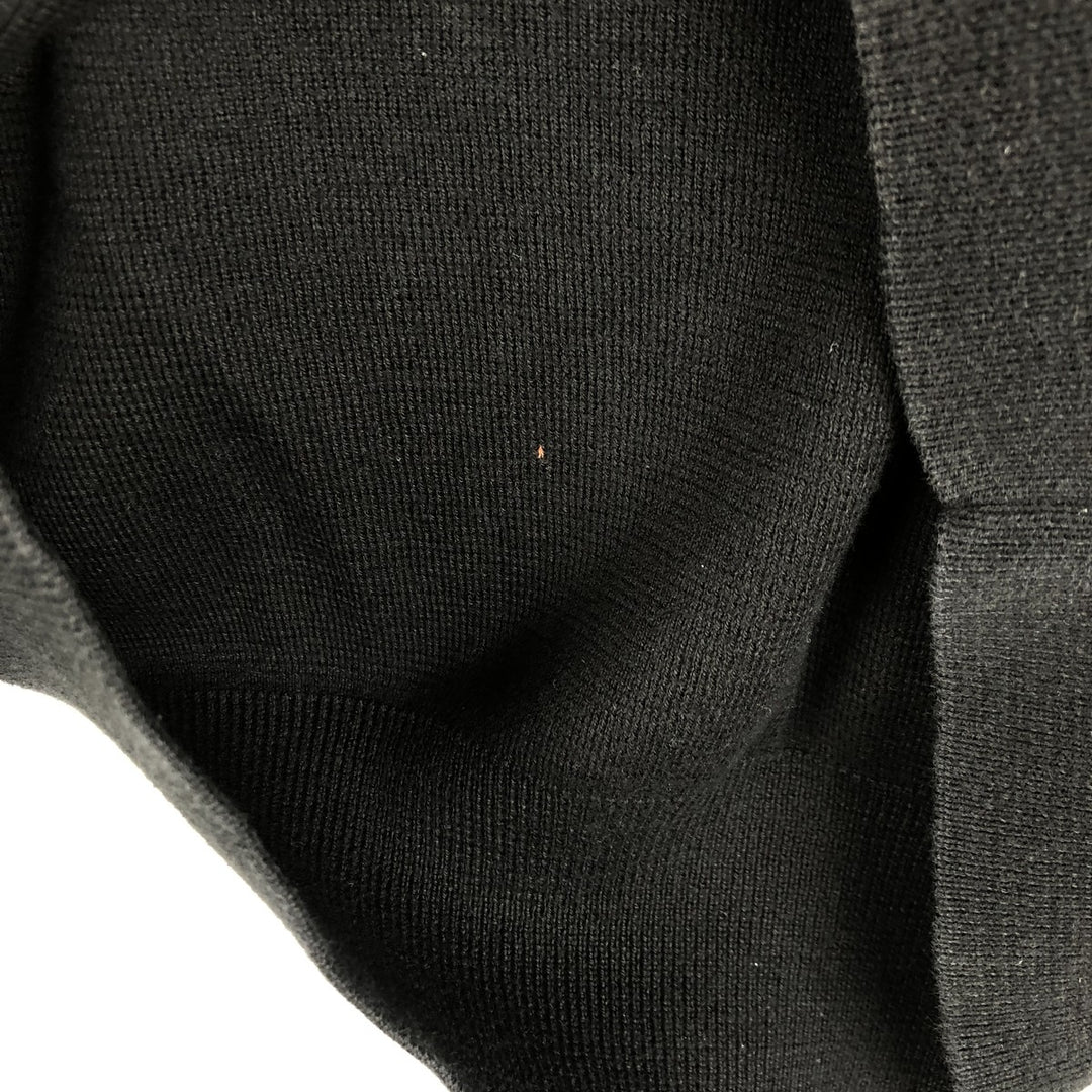 Ralph Lauren POLO by Ralph Lauren V-neck cotton knit sweater, men's size M Pima Cotton black type Vintage Second Hand