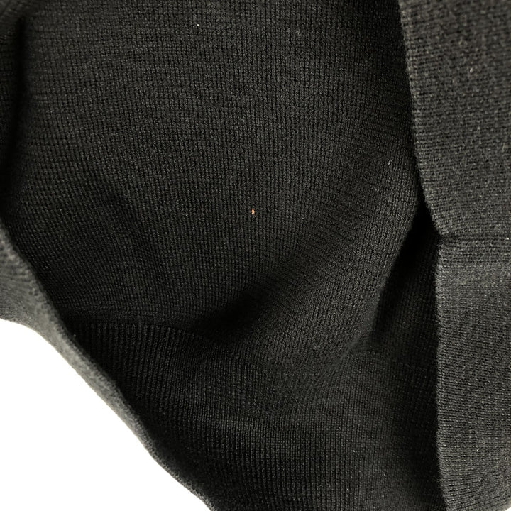 Ralph Lauren POLO by Ralph Lauren V-neck cotton knit sweater, men's size M Pima Cotton black type Vintage Second Hand