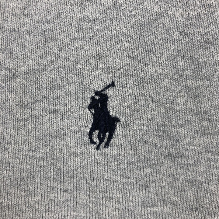 Ralph Lauren POLO RALPH LAUREN V-neck Pima cotton knit sweater, men's size XL Pima Cotton gray type Vintage Second Hand