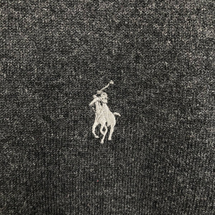 Ralph Lauren POLO RALPH LAUREN Polo Knit Sweater, Men's Size M (approx.) Pima Cotton Charcoal Vintage Second Hand