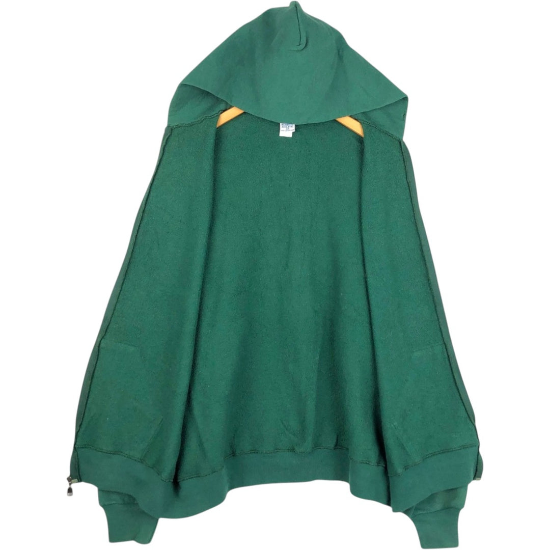 Vintage 90'S Russell full-zip sweatshirt, size XXL, men's cotton green type Vintage Second Hand