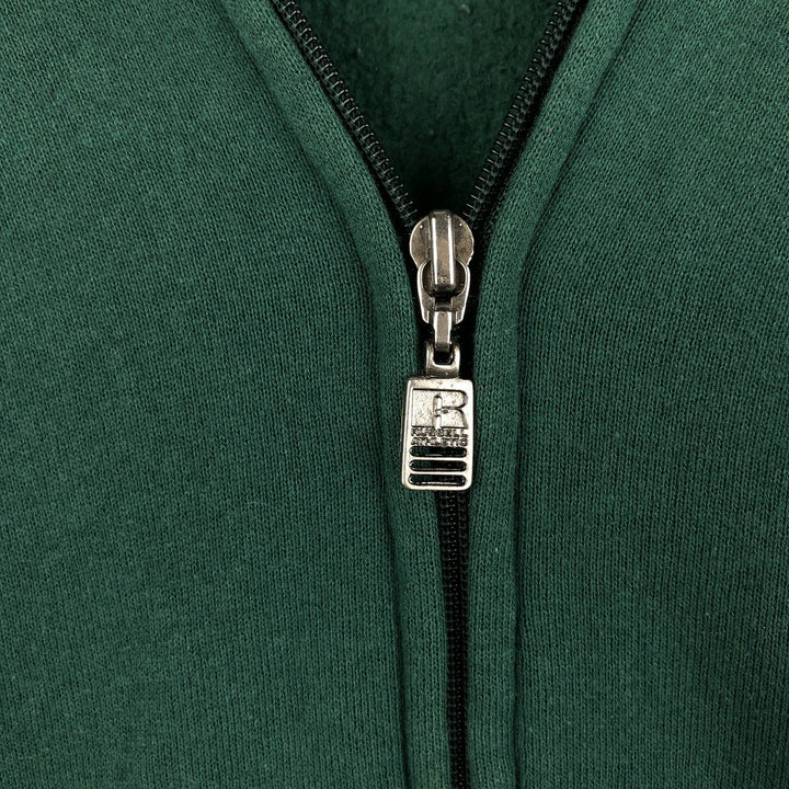 Vintage 90'S Russell full-zip sweatshirt, size XXL, men's cotton green type Vintage Second Hand
