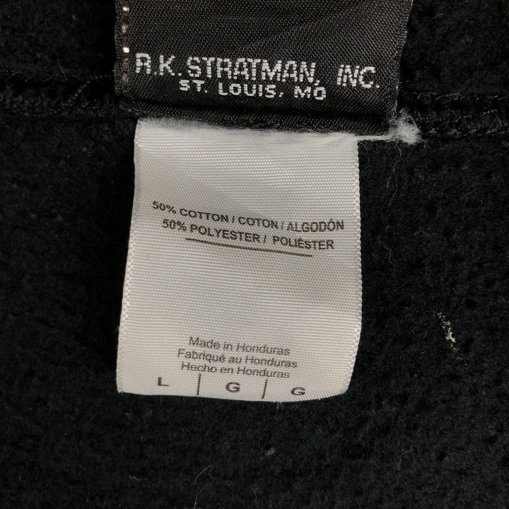 Harley-Davidson Eagle Pattern Full-Zip Hoodie, Men's Size L cotton black type Vintage Second Hand