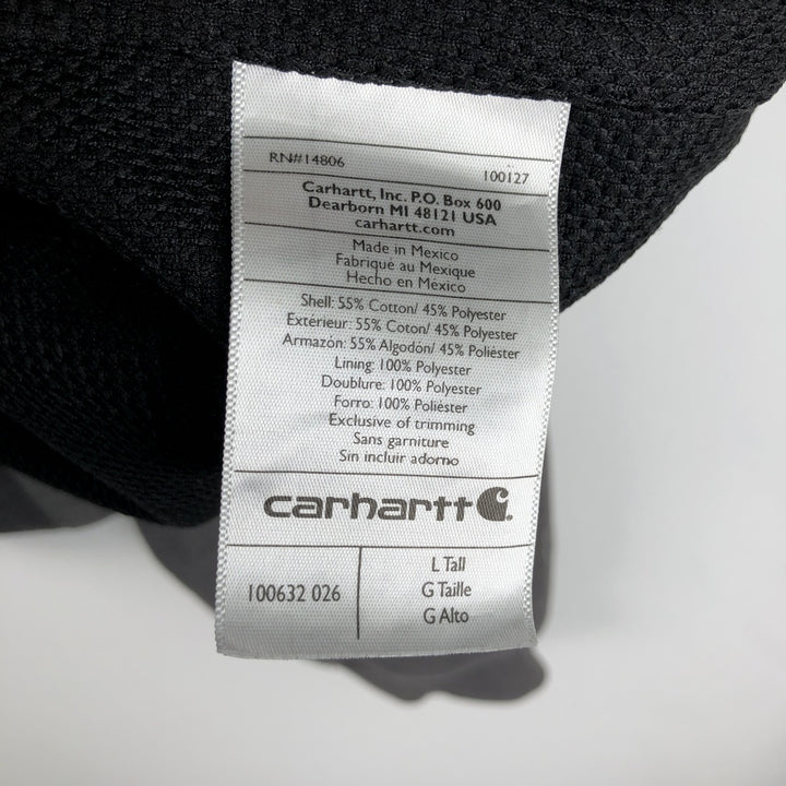 Carhartt Sweat Full Zip Hoodie Men's L size cotton Charcoal Vintage Second Hand