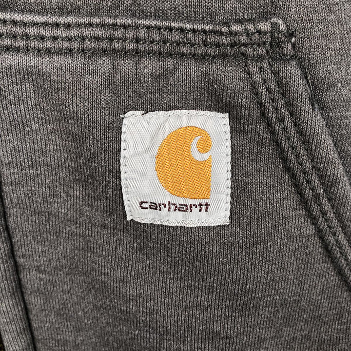Carhartt Sweat Full Zip Hoodie Men's L size cotton Charcoal Vintage Second Hand