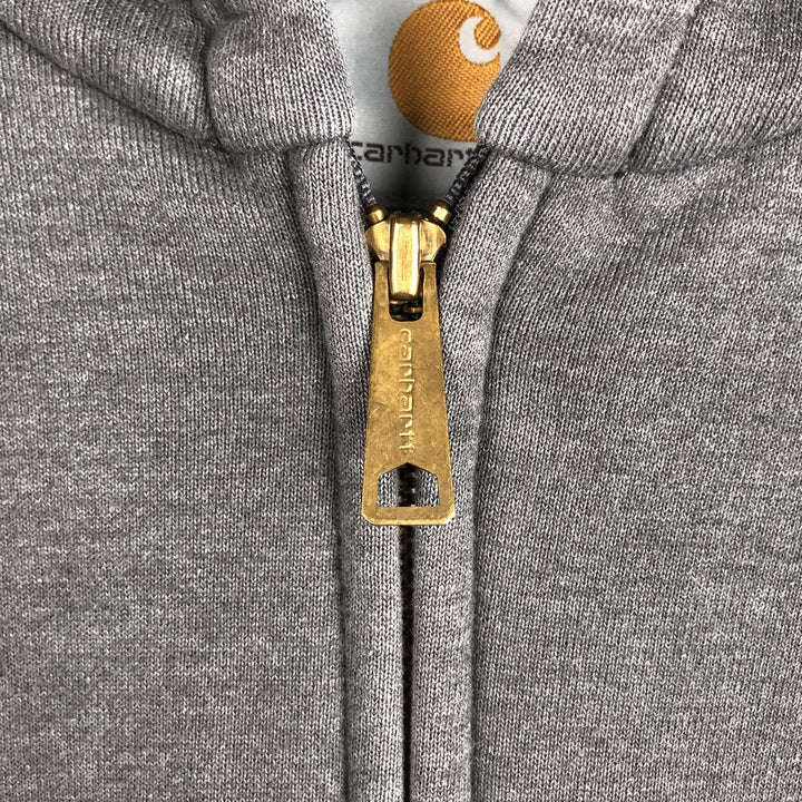 Carhartt Sweat Full Zip Hoodie Men's L size cotton Charcoal Vintage Second Hand