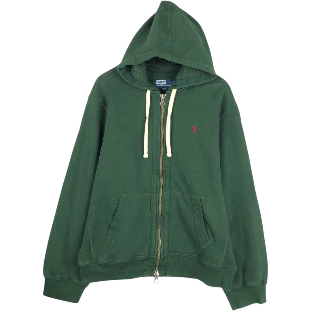 Ralph Lauren POLO by Ralph Lauren Sweat Full Zip Hoodie Men's XL cotton Green type dark green Vintage Second Hand