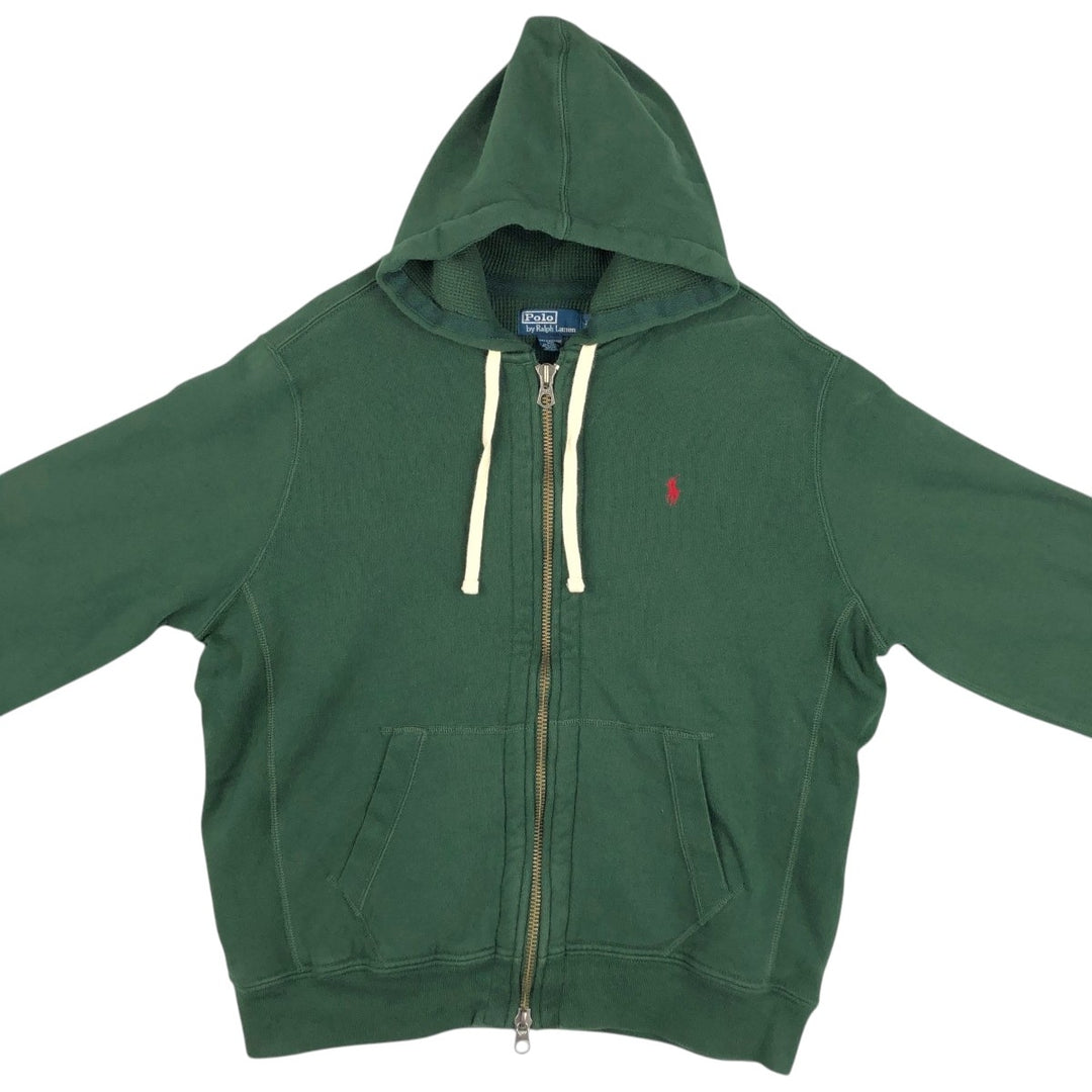 Ralph Lauren POLO by Ralph Lauren Sweat Full Zip Hoodie Men's XL cotton Green type dark green Vintage Second Hand