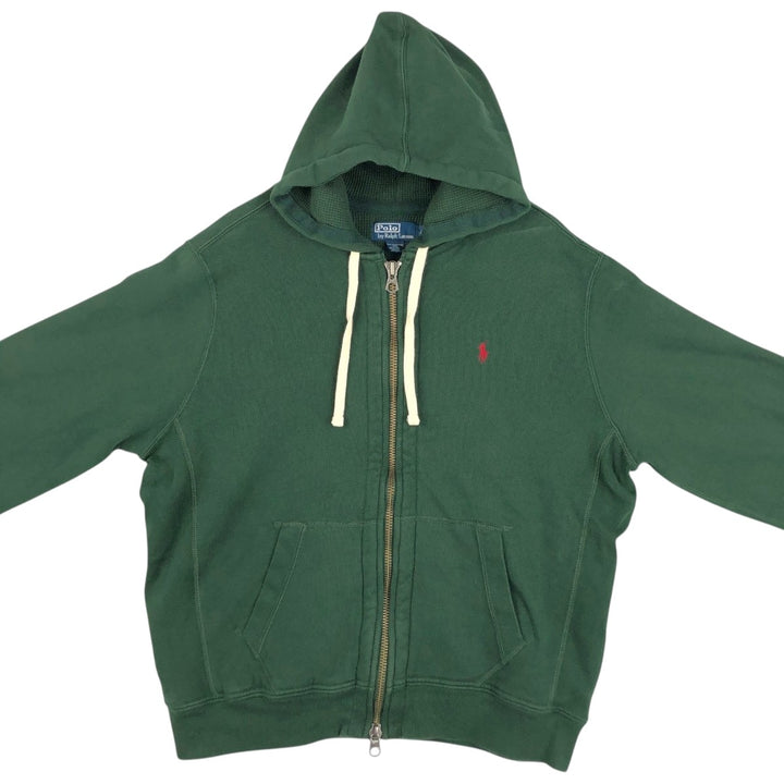 Ralph Lauren POLO by Ralph Lauren Sweat Full Zip Hoodie Men's XL cotton Green type dark green Vintage Second Hand