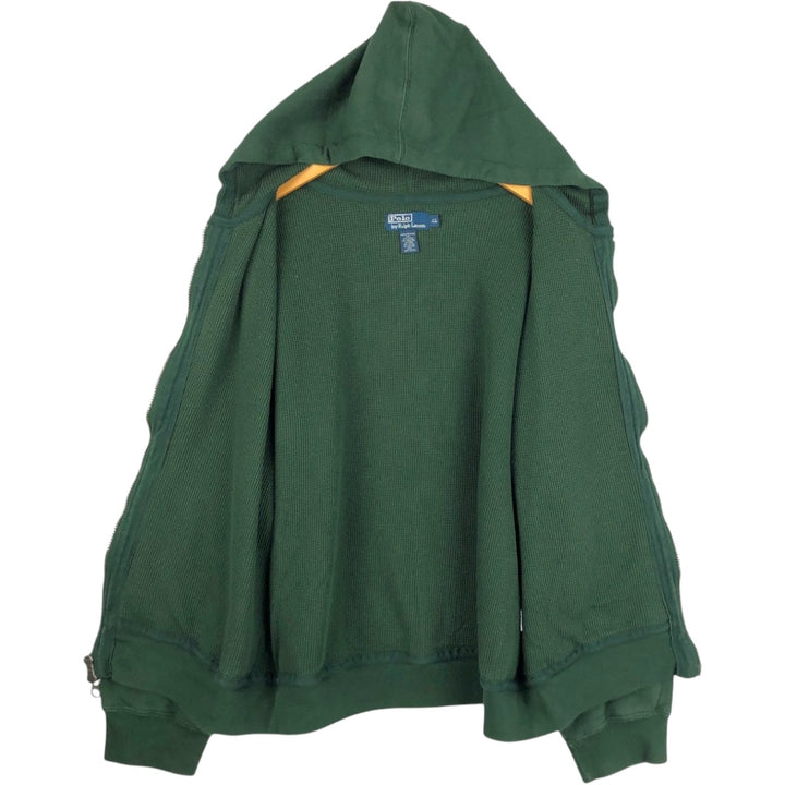 Ralph Lauren POLO by Ralph Lauren Sweat Full Zip Hoodie Men's XL cotton Green type dark green Vintage Second Hand