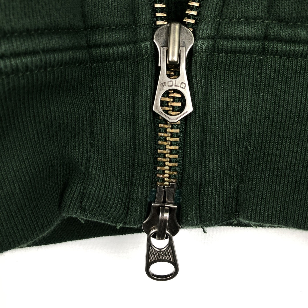 Ralph Lauren POLO by Ralph Lauren Sweat Full Zip Hoodie Men's XL cotton Green type dark green Vintage Second Hand