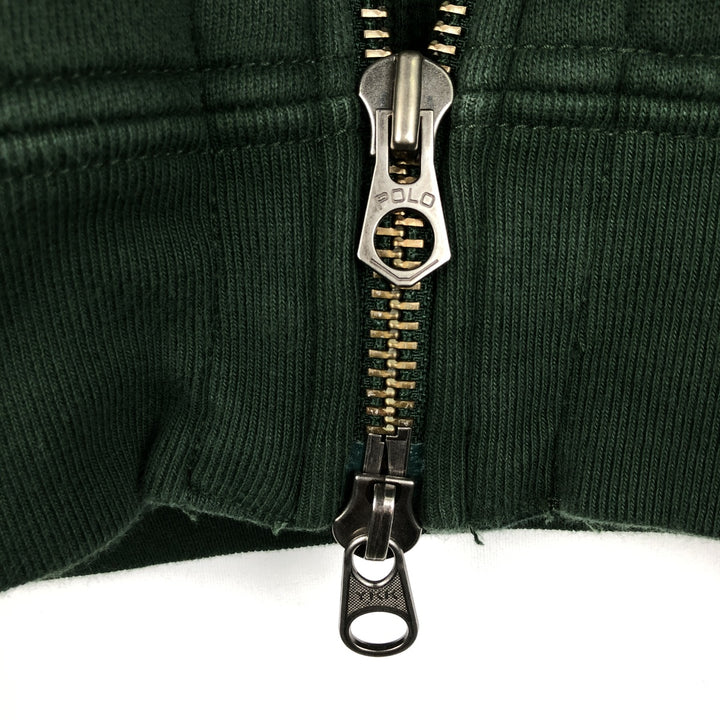 Ralph Lauren POLO by Ralph Lauren Sweat Full Zip Hoodie Men's XL cotton Green type dark green Vintage Second Hand