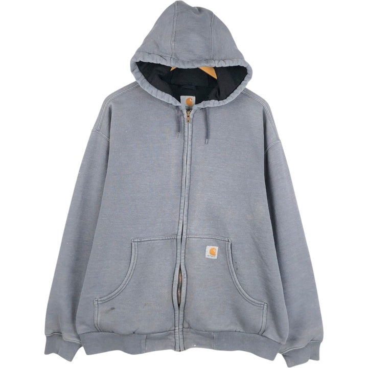 Carhartt Sweat Full Zip Hoodie Men's XL unclear Charcoal Vintage Second Hand