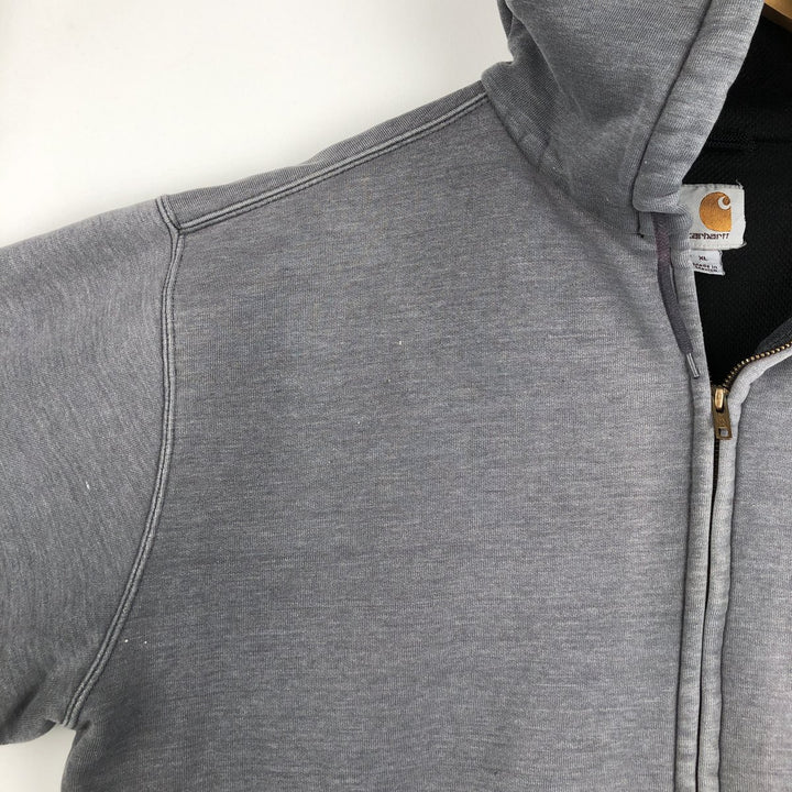 Carhartt Sweat Full Zip Hoodie Men's XL unclear Charcoal Vintage Second Hand