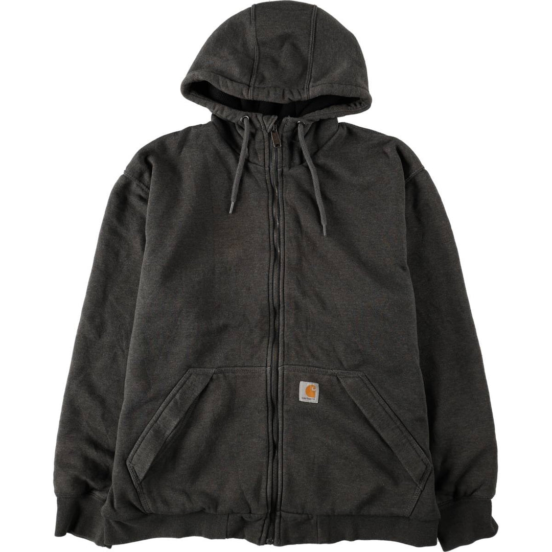Carhartt Loose Fit Rain Defender Full-Zip Hoodie, Men's Size L cotton gray type Vintage Second Hand