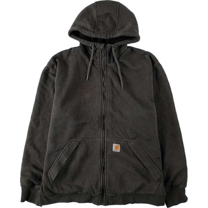 Carhartt Loose Fit Rain Defender Full-Zip Hoodie, Men's Size L cotton gray type Vintage Second Hand