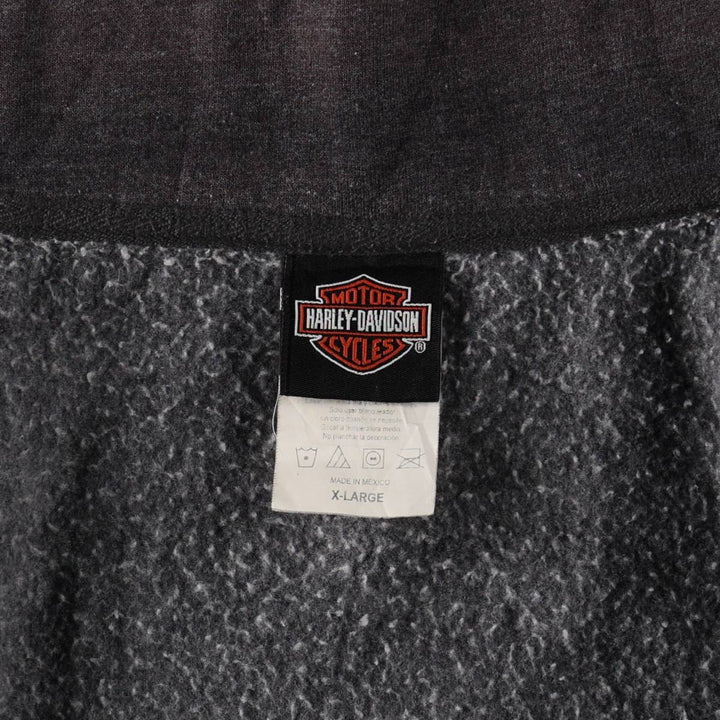 Harley-Davidson Full-Zip Sweatshirt, Men's XL cotton gray type Vintage Second Hand