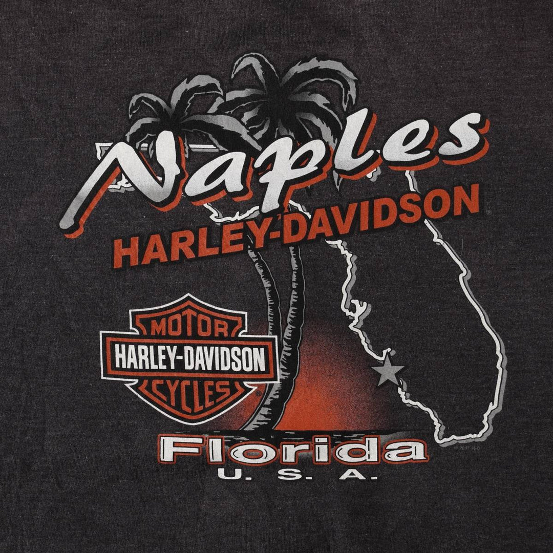 Harley-Davidson Full-Zip Sweatshirt, Men's XL cotton gray type Vintage Second Hand