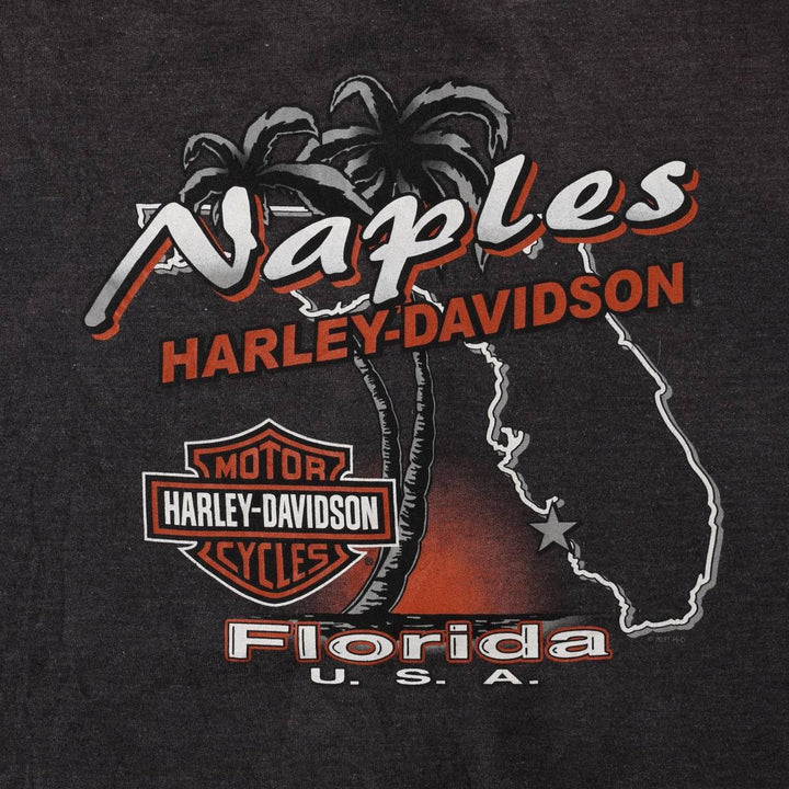 Harley-Davidson Full-Zip Sweatshirt, Men's XL cotton gray type Vintage Second Hand