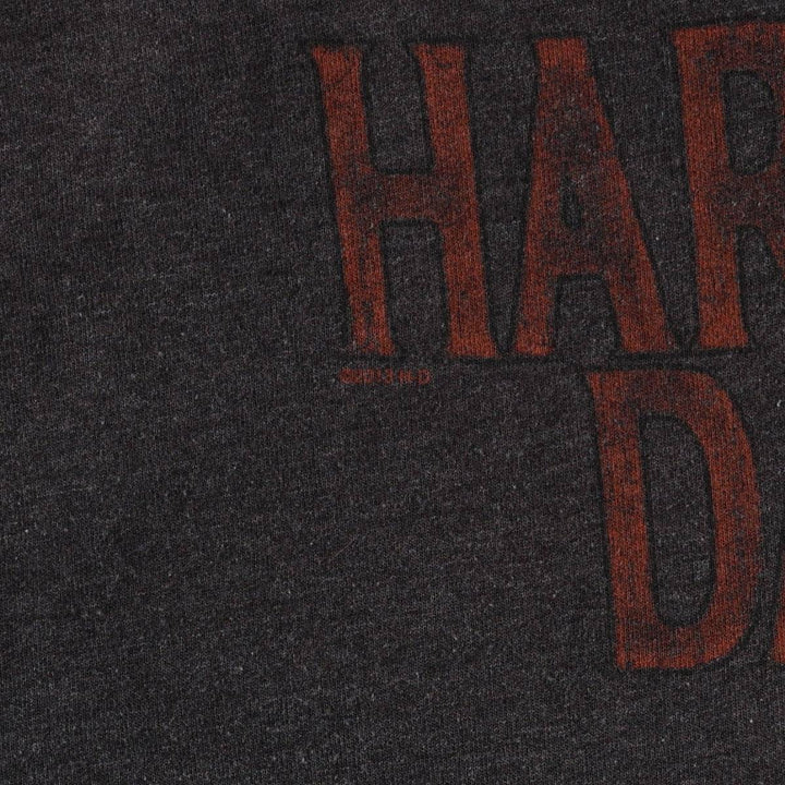 Harley-Davidson Full-Zip Sweatshirt, Men's XL cotton gray type Vintage Second Hand