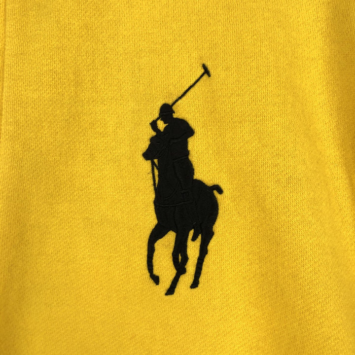 Ralph Lauren POLO by Ralph Lauren Big Pony Full Zip Sweatshirt, Men's L size cotton yellow type Vintage Second Hand