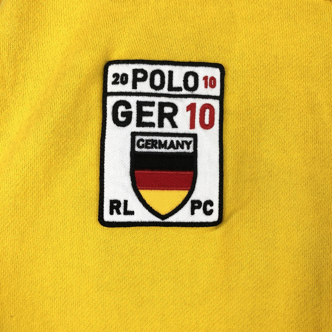 Ralph Lauren POLO by Ralph Lauren Big Pony Full Zip Sweatshirt, Men's L size cotton yellow type Vintage Second Hand