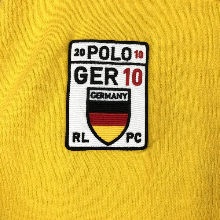 Ralph Lauren POLO by Ralph Lauren Big Pony Full Zip Sweatshirt, Men's L size cotton yellow type Vintage Second Hand