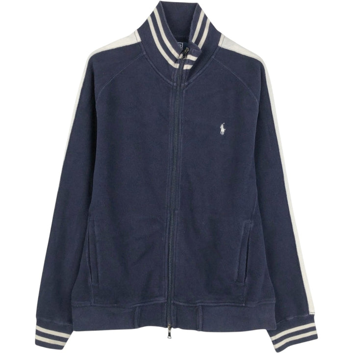 Ralph Lauren POLO by Ralph Lauren full zip sweatshirt, men's size L cotton navy blue type Vintage Second Hand