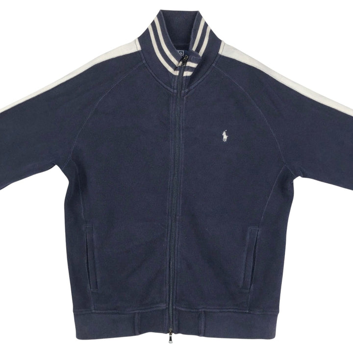 Ralph Lauren POLO by Ralph Lauren full zip sweatshirt, men's size L cotton navy blue type Vintage Second Hand