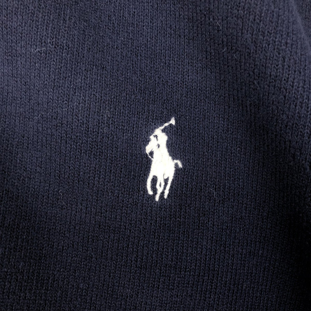 Ralph Lauren POLO by Ralph Lauren full zip sweatshirt, men's size L cotton navy blue type Vintage Second Hand