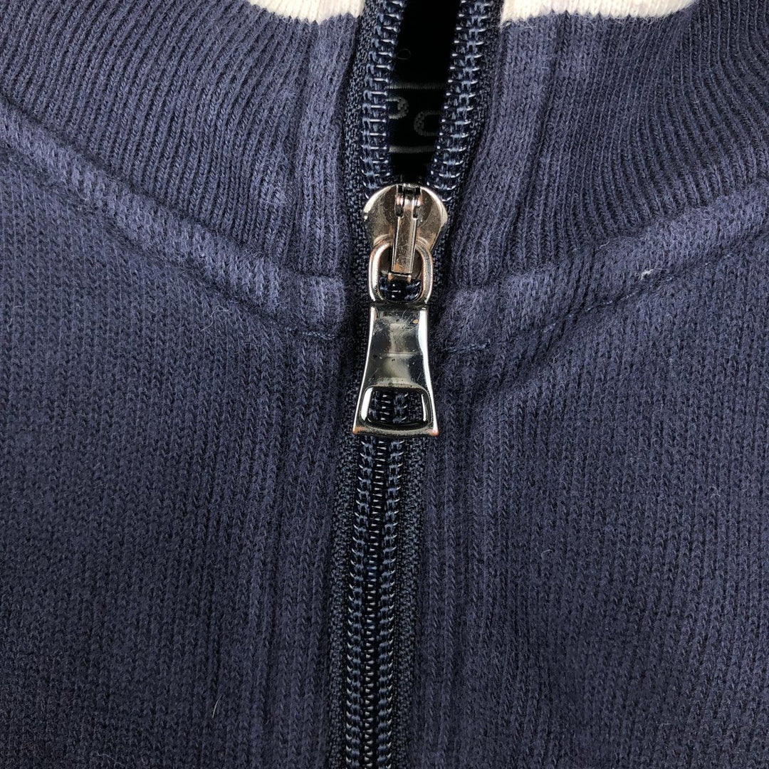 Ralph Lauren POLO by Ralph Lauren full zip sweatshirt, men's size L cotton navy blue type Vintage Second Hand