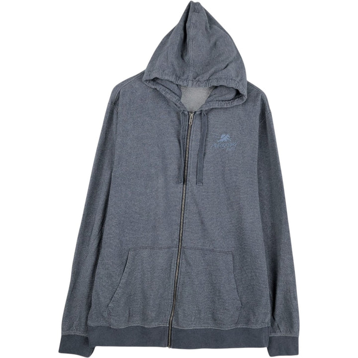 Patagonia Organic Cotton Full-Zip Sweatshirt (Men's XL equivalent) cotton blue type Vintage Second Hand