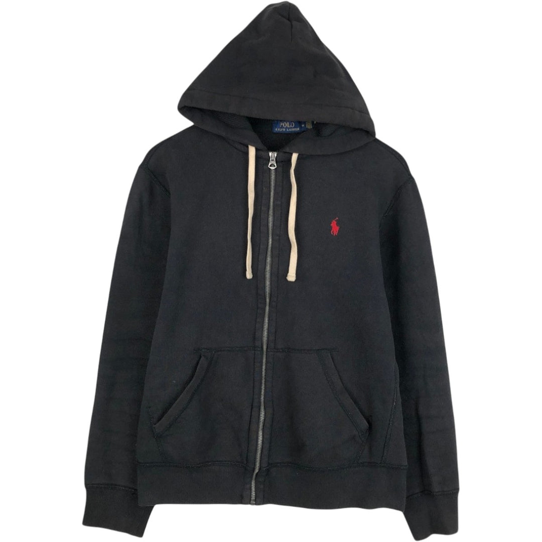 Ralph Lauren POLO RALPH LAUREN Sweat Full Zip Hoodie Men's M cotton black type Vintage Second Hand