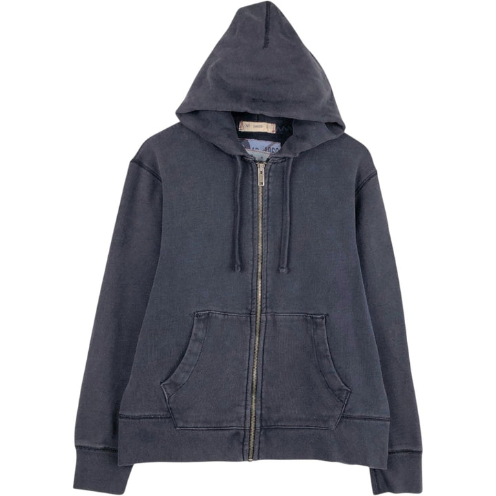 GAP Sweat Full Zip Hoodie, Men's Size M cotton navy blue type Vintage Second Hand