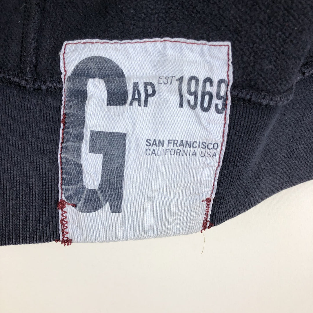 GAP Sweat Full Zip Hoodie, Men's Size M cotton navy blue type Vintage Second Hand