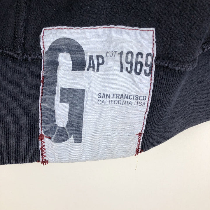 GAP Sweat Full Zip Hoodie, Men's Size M cotton navy blue type Vintage Second Hand