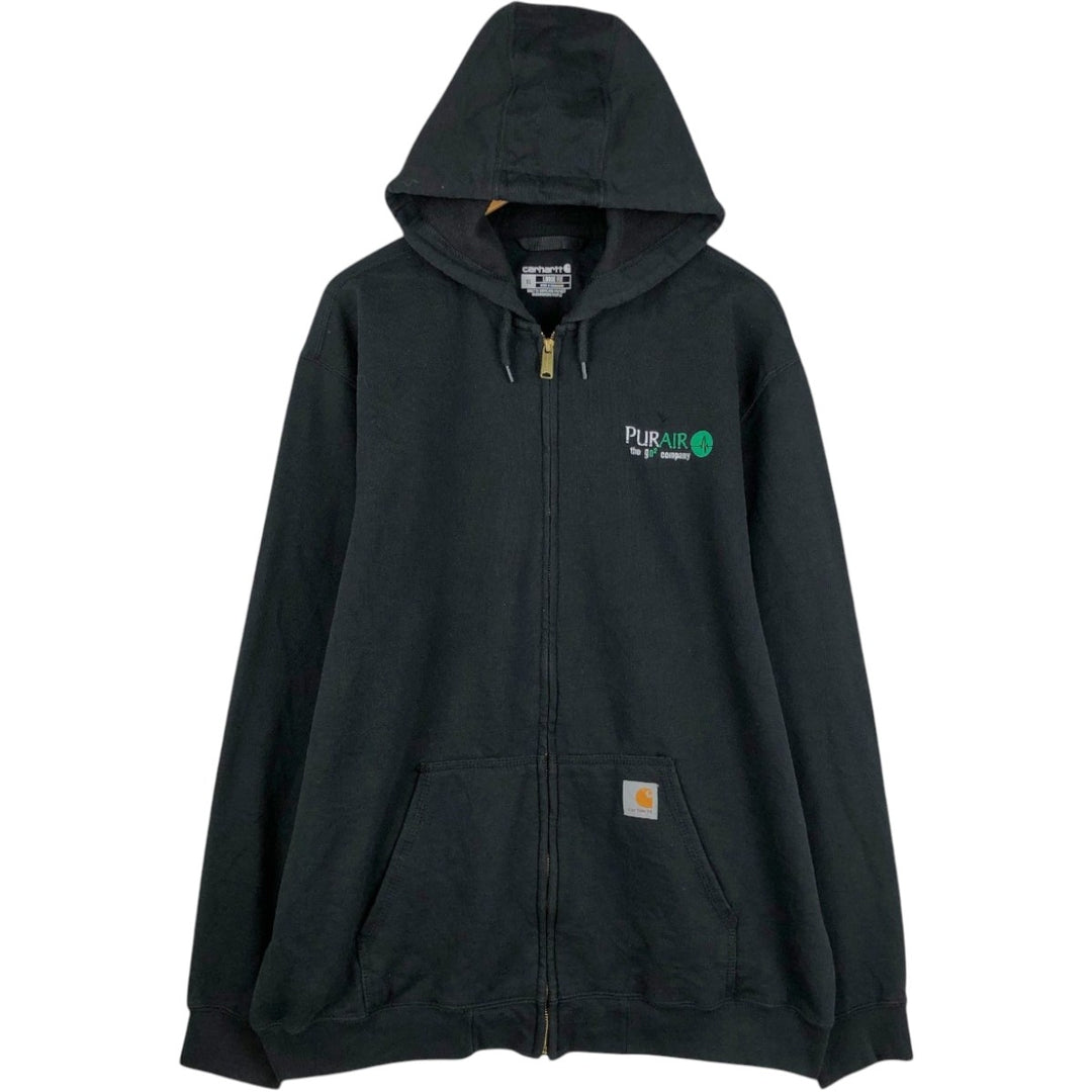 Carhartt Loose Fit Sweat Full Zip Hoodie, Men's XL cotton black type Vintage Second Hand