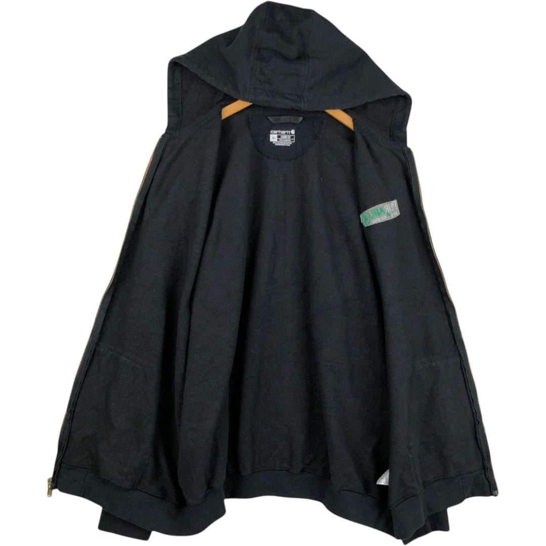 Carhartt Loose Fit Sweat Full Zip Hoodie, Men's XL cotton black type Vintage Second Hand