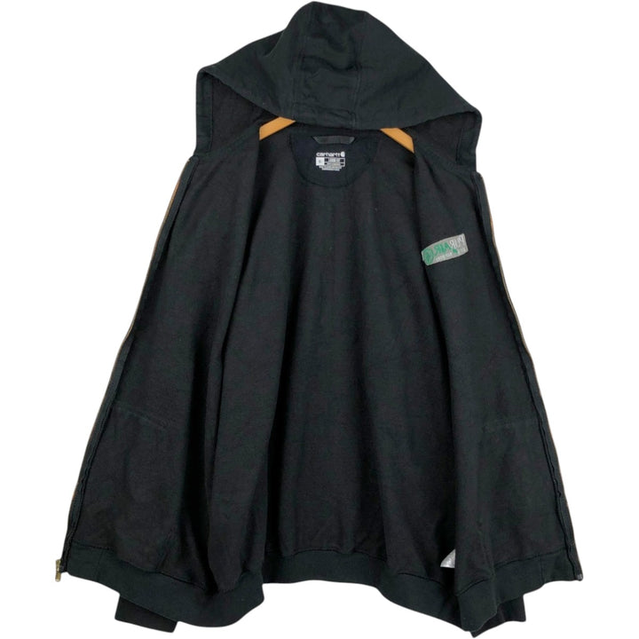 Carhartt Loose Fit Sweat Full Zip Hoodie, Men's XL cotton black type Vintage Second Hand