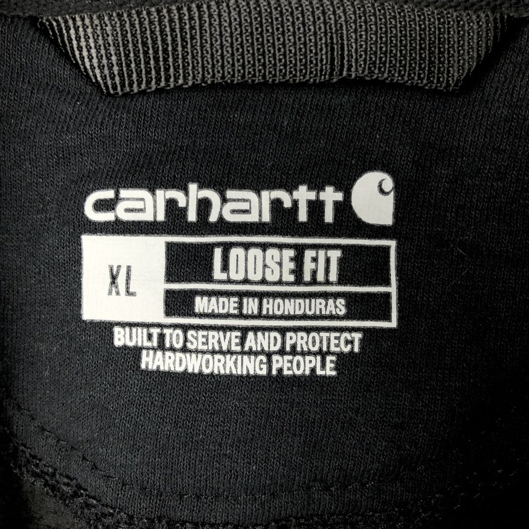 Carhartt Loose Fit Sweat Full Zip Hoodie, Men's XL cotton black type Vintage Second Hand