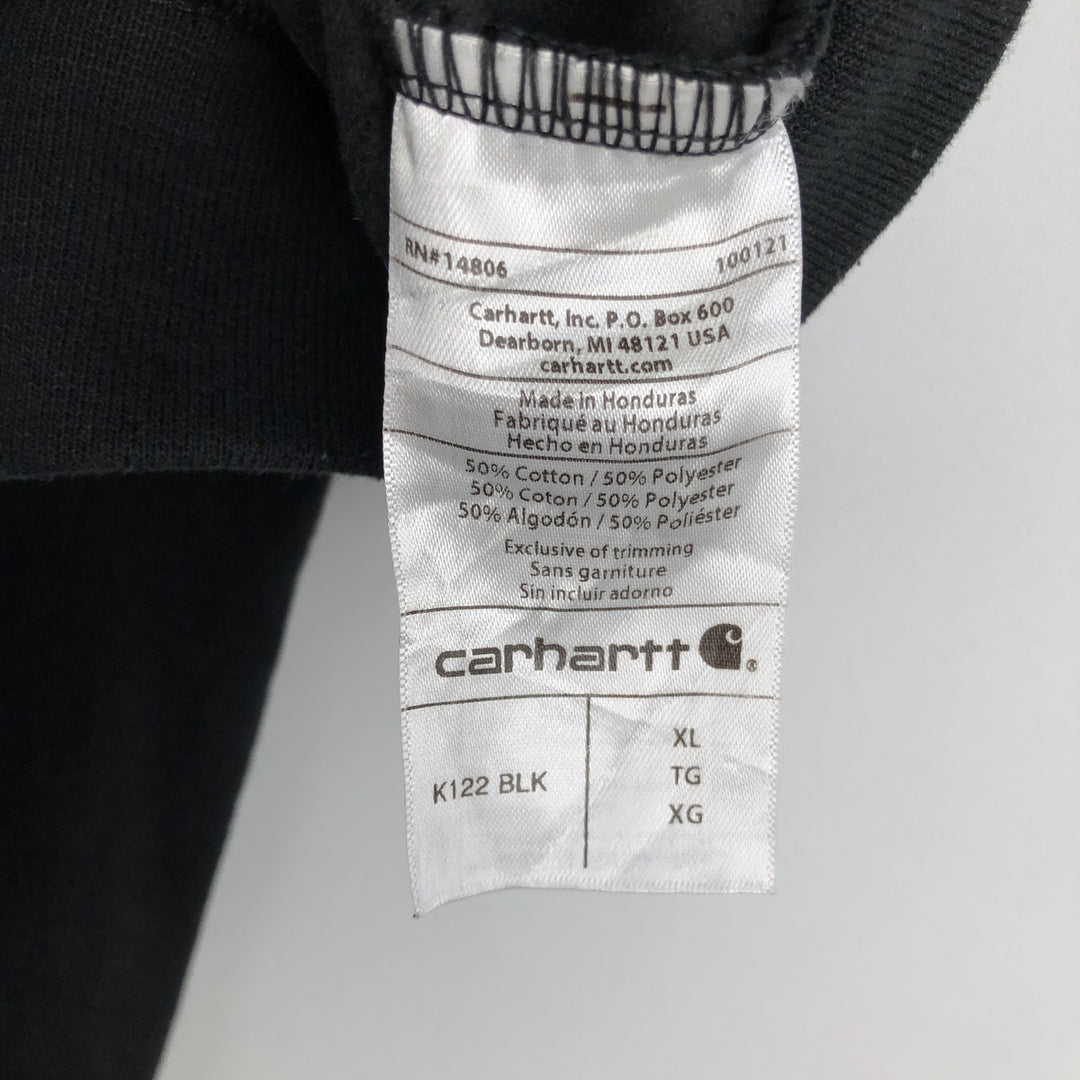 Carhartt Loose Fit Sweat Full Zip Hoodie, Men's XL cotton black type Vintage Second Hand