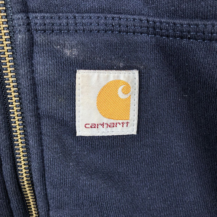 Carhartt Relaxed Fit Full-Zip Sweatshirt, Men's Size M cotton navy blue type Vintage Second Hand