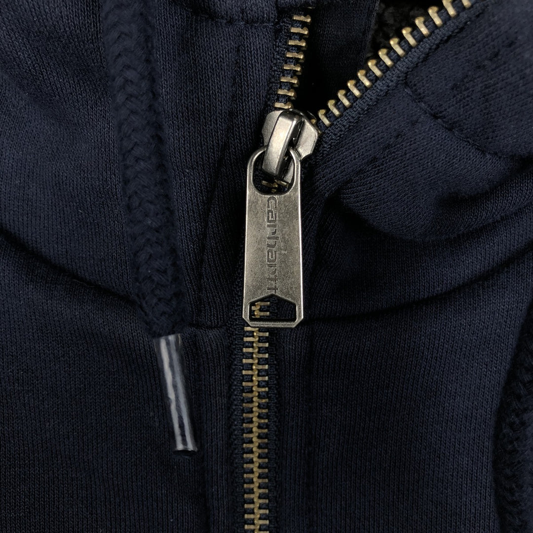 Carhartt Relaxed Fit Full-Zip Sweatshirt, Men's Size M cotton navy blue type Vintage Second Hand