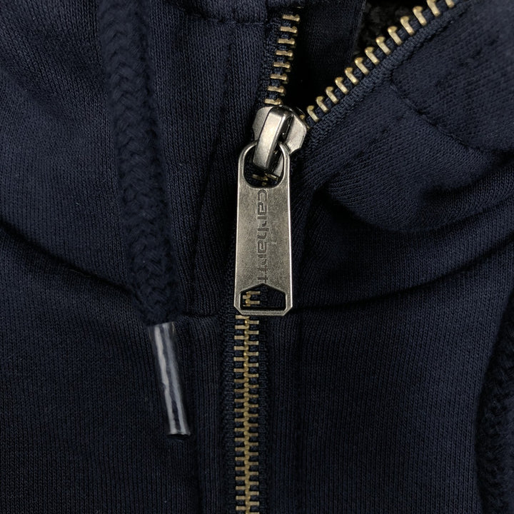 Carhartt Relaxed Fit Full-Zip Sweatshirt, Men's Size M cotton navy blue type Vintage Second Hand