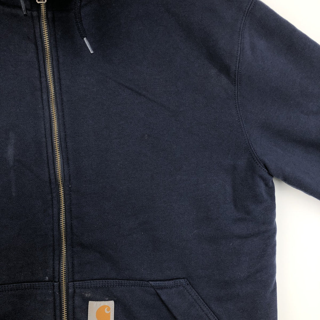 Carhartt Relaxed Fit Full-Zip Sweatshirt, Men's Size M cotton navy blue type Vintage Second Hand